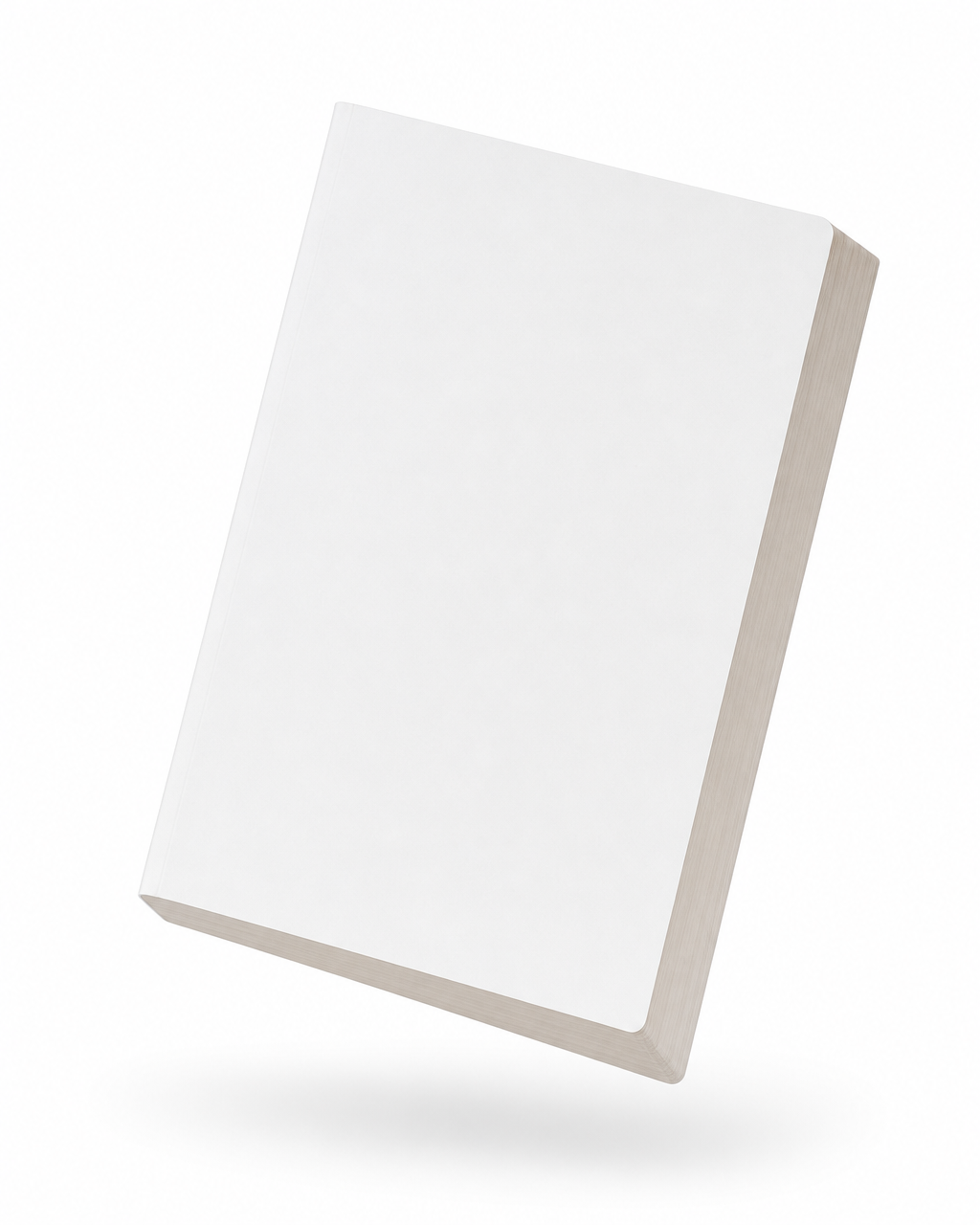 thick book, corner hang blank reference