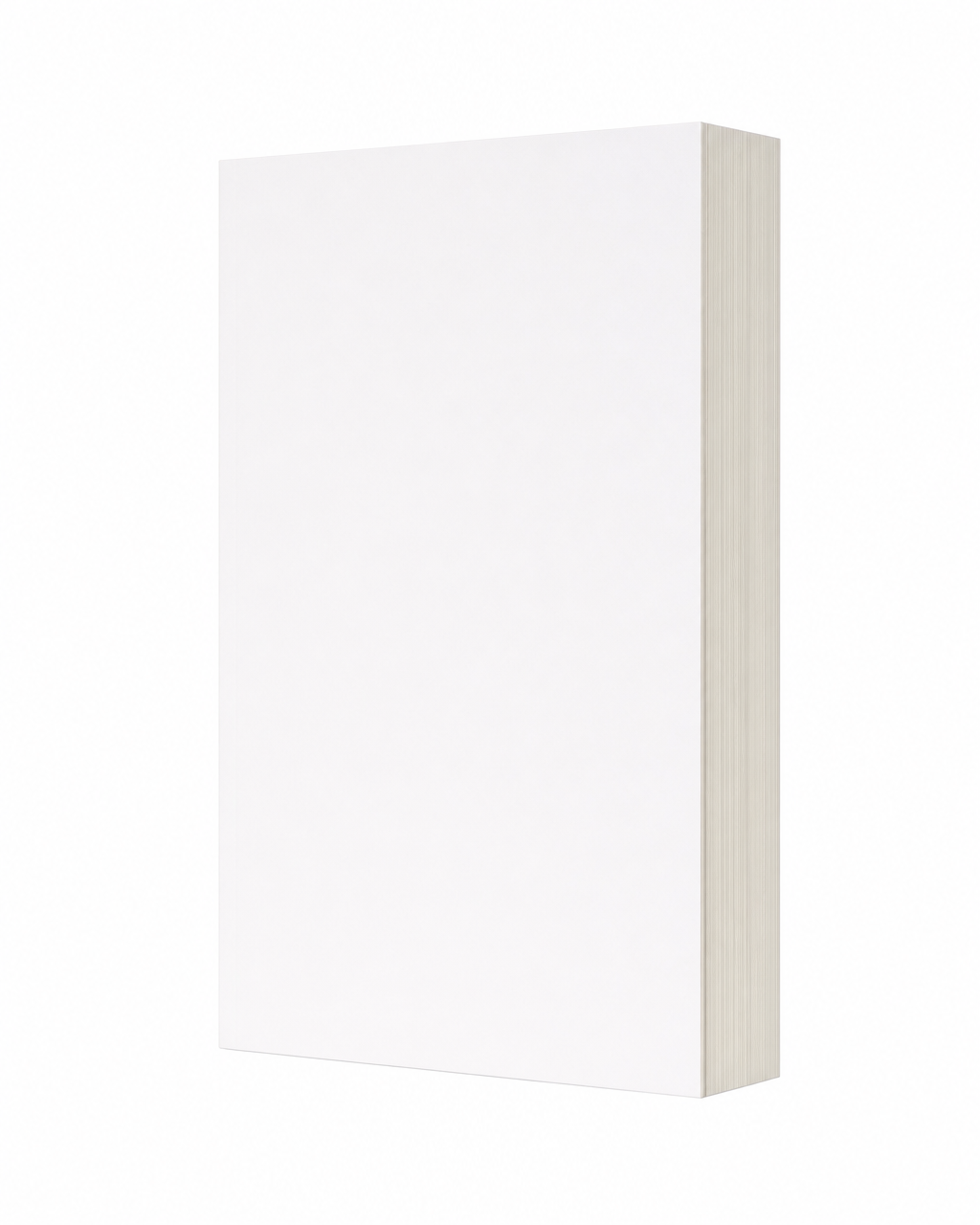 thick book, three-quarter blank reference